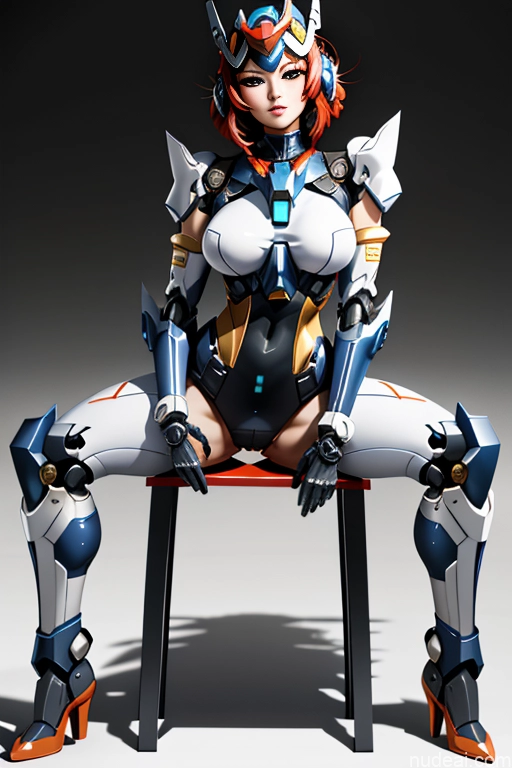 ai nude image of pics of SuperMecha: A-Mecha Musume A素体机娘 Leon Raymond Butt Bite Pantsuit