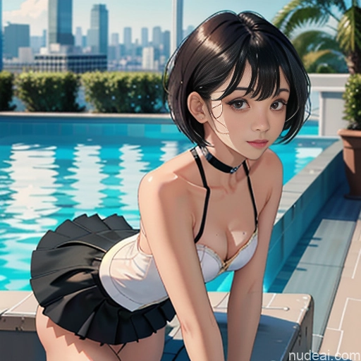 related ai porn images free for One 18 Skinny Small Tits Small Ass Short Short Hair Brunette Pixie White Choker Better Swimwear Beach Tutu Pose 不小心摔倒 Fallen_down Pool