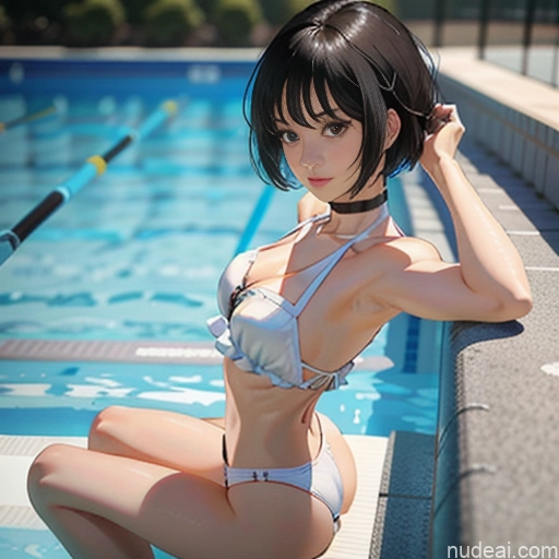 related ai porn images free for One 18 Skinny Small Tits Small Ass Short Short Hair Brunette Pixie White Choker Better Swimwear Beach Tutu Pose 不小心摔倒 Fallen_down Pool