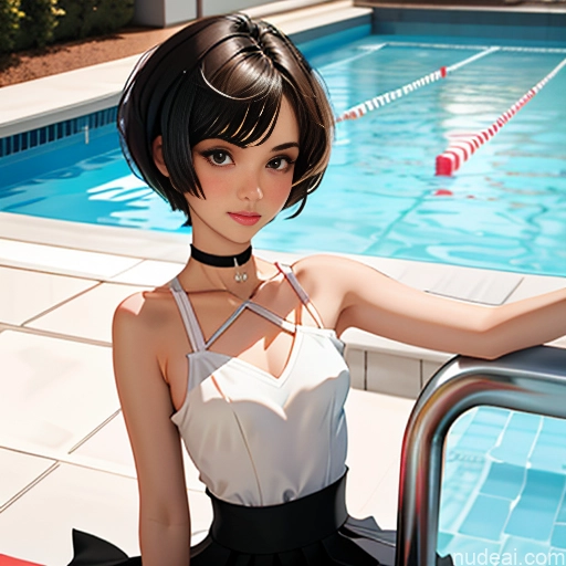 One Sorority Skinny Small Tits Small Ass Short Short Hair 18 Brunette Pixie White Soft Anime Pool Choker Better Swimwear Beach Tutu Licking-nipple Handjob