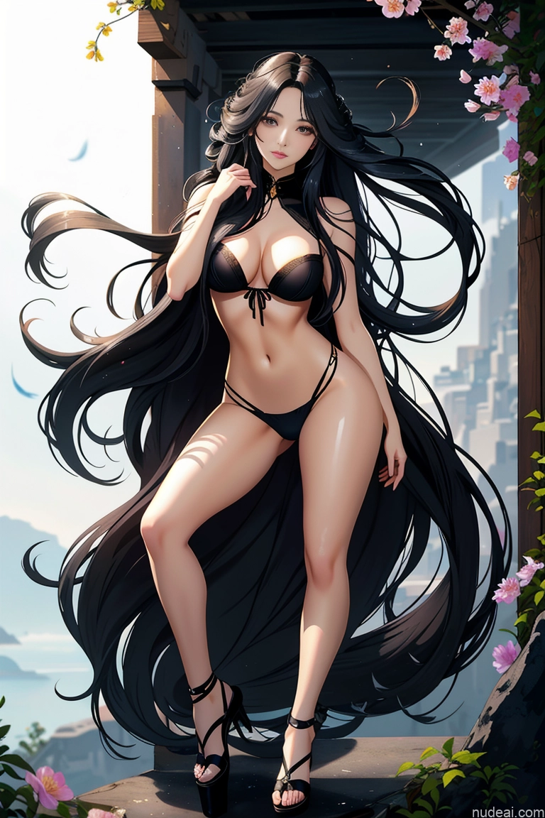 related ai porn images free for Woman One Skinny Short Long Hair 18 Black Hair Straight Bangs Soft Anime Front View Nude Simple Bright Lighting Beautiful Shower