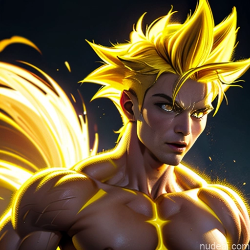 related ai porn images free for Super Saiyan Super Saiyan 4 Neon Lights Clothes: Red Neon Lights Clothes: Yellow Woman Bodybuilder Busty Front View