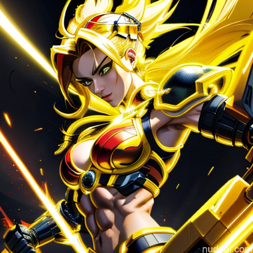 related ai porn images free for Super Saiyan Super Saiyan 4 Neon Lights Clothes: Red Neon Lights Clothes: Yellow Woman Busty Front View SuperMecha: A-Mecha Musume A素体机娘 Small Tits Muscular Abs