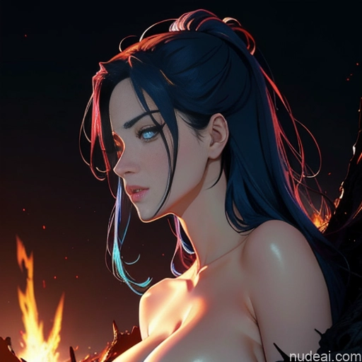 related ai porn images free for Woman Two Busty Huge Boobs Perfect Boobs 18 Sad Blue Hair Messy Japanese Soft Anime Hell Gaming Nude Angel Partially Nude Topless Bright Lighting Side View