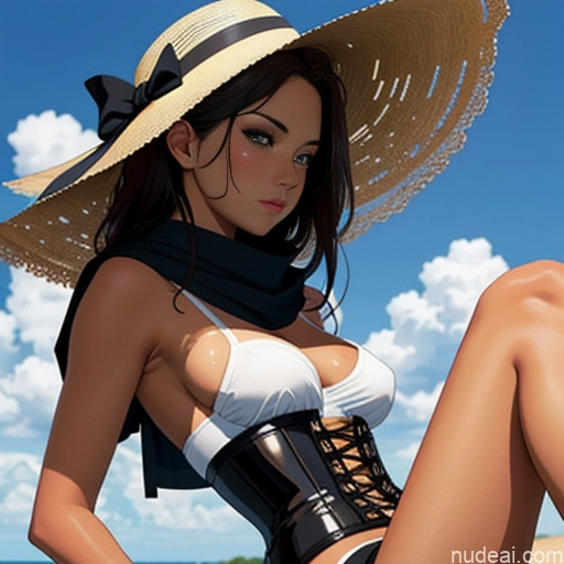 ai nude image of pics of Woman One Perfect Boobs Small Ass Tall Tanned Skin 18 Sad Brunette Straight Crisp Anime Street Front View Scarf Micro Skirt Short Shorts Corset Peeing Soinegemshadow