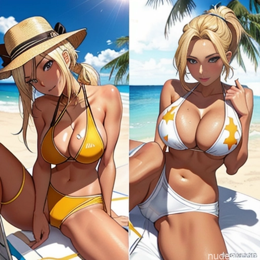 related ai porn images free for Milf Bimbo One Huge Boobs Big Ass Big Hips Tall Tanned Skin 18 Sexy Face Ahegao Blonde Ponytail Asian Soft + Warm Bedroom Close-up View Front View Spreading Legs Cleavage Transparent Gold Jewelry Dark Lighting Simple Harem Pants