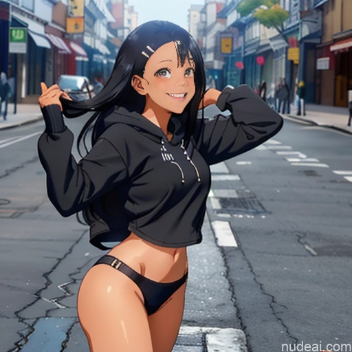 related ai porn images free for Nagatoro Hayase, Hair Ornament, Brown Eyes, Hairclip ,dark Skin, Black Hair Huge Boobs Big Ass Cropped Hoodie Underboob Happy Street