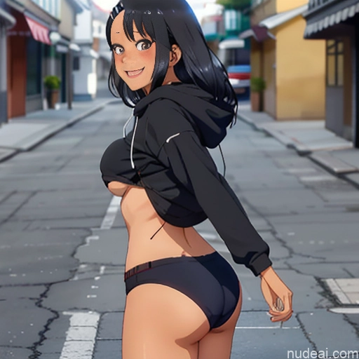 related ai porn images free for Nagatoro Hayase, Hair Ornament, Brown Eyes, Hairclip ,dark Skin, Black Hair Huge Boobs Big Ass Cropped Hoodie Underboob Happy Street Front View Underwear