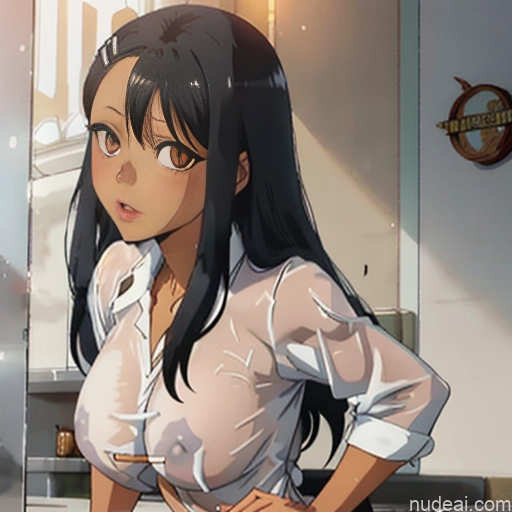 related ai porn images free for Nagatoro Hayase, Hair Ornament, Brown Eyes, Hairclip ,dark Skin, Black Hair Huge Boobs Big Ass Front View Soft + Warm Restaurant Wet T-Shirt