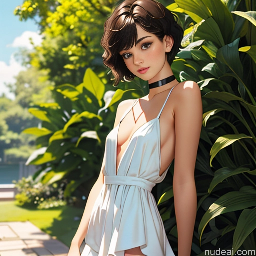 ai nude image of pics of One 18 White Sorority Skinny Small Tits Small Ass Short Hair Brunette Pixie Choker Summer Dress Code