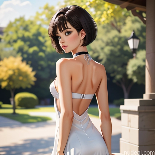 ai nude image of pics of One 18 White Sorority Skinny Small Tits Small Ass Short Hair Brunette Pixie Choker Summer Dress Code Pose 不小心摔倒 Fallen_down