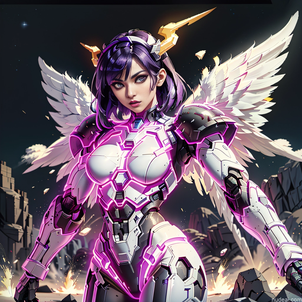 related ai porn images free for Cyborg Woman Bobcut Asian Latina Front View Black Hair Purple Hair Mech Suit Sci-fi Armor Bodybuilder Busty Space Suit Abs SuperMecha: A-Mecha Musume A素体机娘 Battlefield Angel Has Wings Neon Lights Clothes: Purple