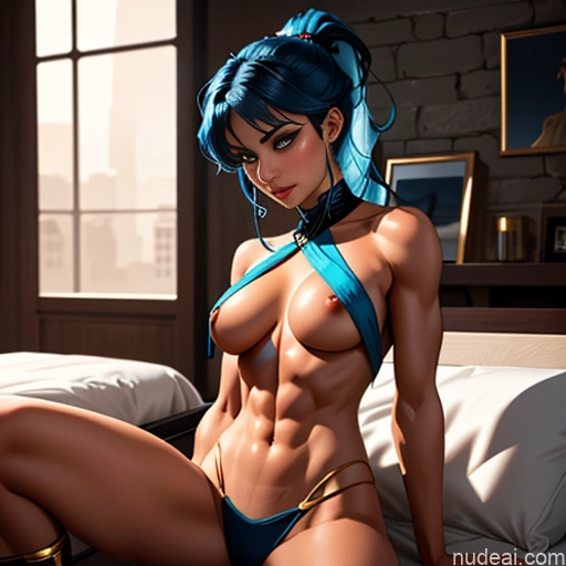 ai nude image of pics of Perfect Boobs Perfect Body Oiled Body Bedroom Gold Jewelry Dark Lighting Ahegao Orgasm Superhero Bangs Busty 30s On Back Topless Egyptian Partially Nude Ponytail Blue Hair Cave