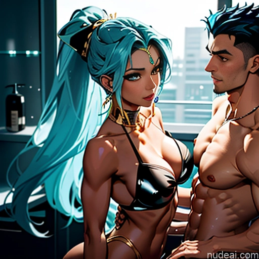 ai nude image of pics of Busty Perfect Boobs Perfect Body Dark Skin Oiled Body Blue Hair Ponytail Egyptian Middle Eastern Soft Anime Against Glass Sex Nude Gold Jewelry Dark Lighting Woman + Man Bathroom Hentai Breast Grab(sex Position) Ahegao Guided Breast Grab Seductive Two