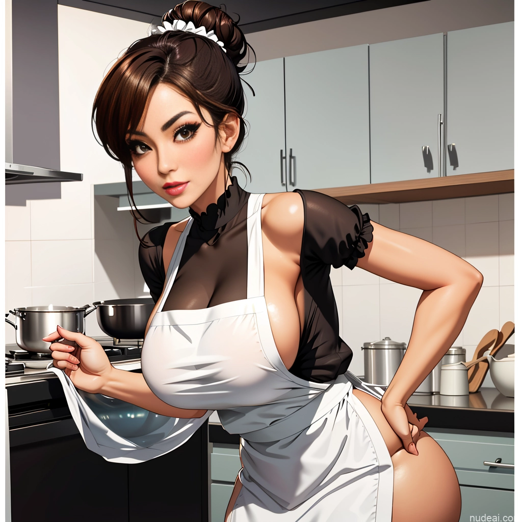 related ai porn images free for Milf One Huge Boobs Perfect Boobs Beautiful Thick Big Hips Brunette Hair Bun Asian Filipina Skin Detail (beta) Kitchen Apron Maid Victorian Transparent Pokies Cooking Bending Over