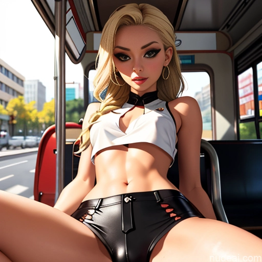 related ai porn images free for Small Tits Small Ass Skinny Beautiful Blonde Braided Spreading Legs Bus Crop Top