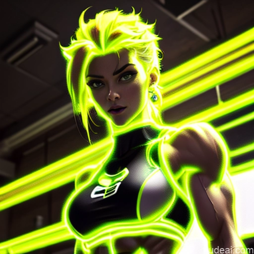 related ai porn images free for Super Saiyan Science Fiction Style Cosplay Busty Front View Bodybuilder Woman Abs Blonde Cyborg Neon Lights Clothes: Yellow Neon Lights Clothes: Orange Neon Lights Clothes: Green