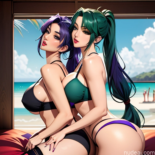 related ai porn images free for Woman Two Huge Boobs Big Ass 20s Green Hair Purple Hair Blue Hair Pigtails Ponytail Straight Korean Panties Sports Bra Stockings Beach