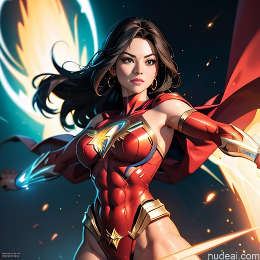 related ai porn images free for Busty Muscular Abs Powering Up Superheroine Superhero Mary Thunderbolt