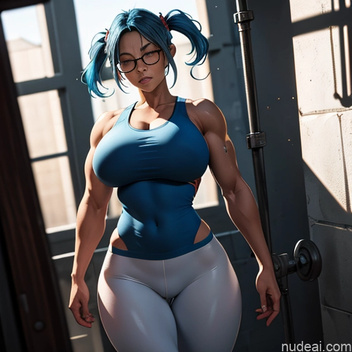 related ai porn images free for Bodybuilder One Huge Boobs Skinny Short Glasses 18 Serious Blue Hair Pigtails Persian Dark Fantasy Prison Front View Sleeping Yoga Pants