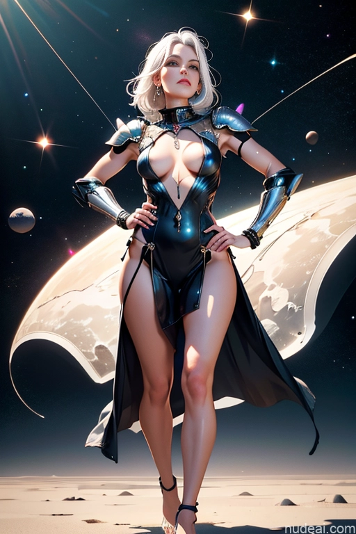 related ai porn images free for Milf One Small Tits Lipstick Tall Pouting Lips White Hair Slicked Painting Front View Nude Dress Fantasy Armor Sci-fi Armor Space Suit Partially Nude Topless Transparent Jewelry Bright Lighting