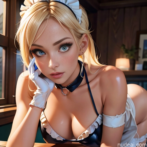 related ai porn images free for Woman Gloves Maid Bikini Perfect Body Sexy Face Blonde Dress Bending Over No Panties?