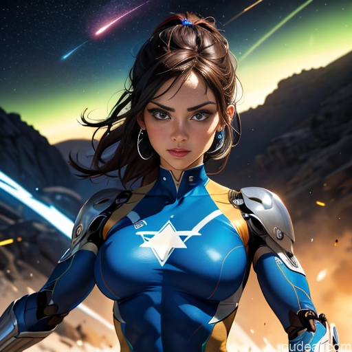 related ai porn images free for Israel Jewish Muscular Abs Powering Up Superhero Busty Cyborg