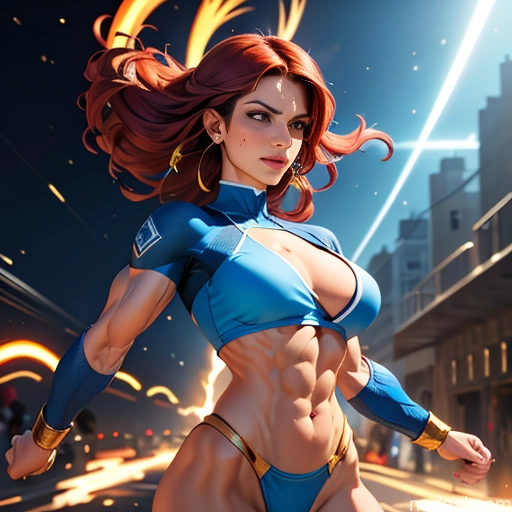 related ai porn images free for Muscular Abs Powering Up Israel Jewish Perfect Boobs Superhero Two