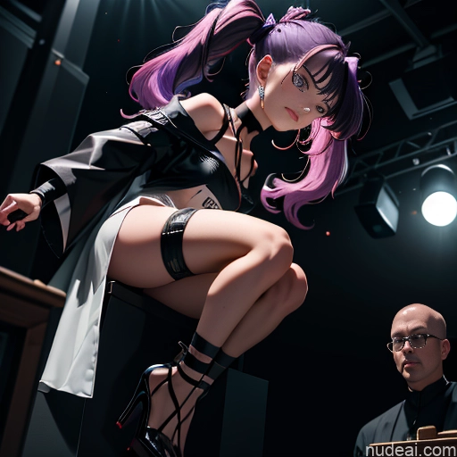 related ai porn images free for Small Tits 18 Sad Purple Hair Pigtails Angst Stage Choker Bdsm High Heels Dark Lighting Detailed Kidnapped-bdsm-willing Partner Two