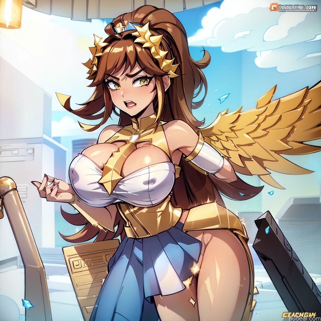 ai nude image of pics of Muscular Abs Superhero Captain Marvel Batwoman Hawkgirl Mary Thunderbolt Spider-Gwen Busty Powering Up Power Rangers Captain Planet Superheroine SuperMecha: A-Mecha Musume A素体机娘 Menstoga, White Robes, In White And Gold Costumem, Gold Headpiece, Gold Belt, Gold Chain Huge Boobs Perfect Boobs Science Fiction Style Dynamic View Heat Vision Shower Neon Lights Clothes: Red Neon Lights Clothes: Orange Regal