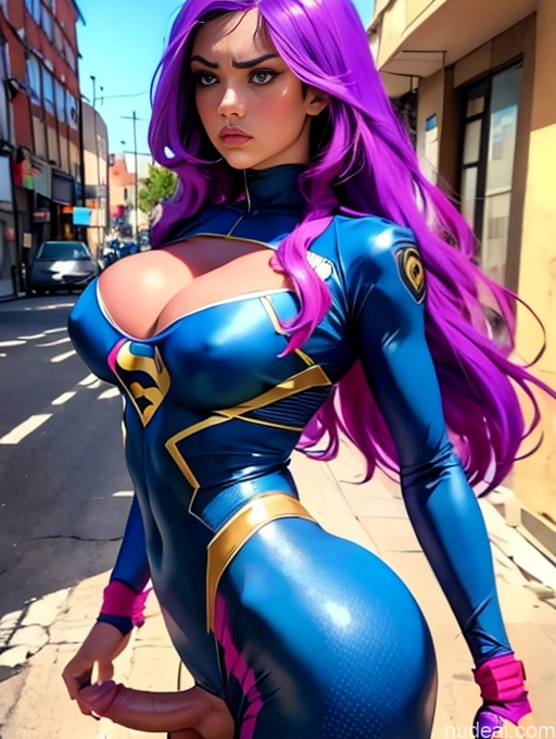 related ai porn images free for One 18 Long Hair White Purple Hair Big Ass Detailed Superhero Street Trans Girl With Erect Penis Angry Cleavage