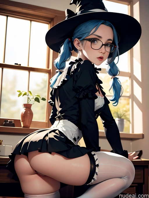 related ai porn images free for Skinny Small Ass Small Tits Glasses Short Fairer Skin 20s Blue Hair Thigh Socks Close-up View Bows Choker White Pigtails Shocked Victorian Witch Long Skirt