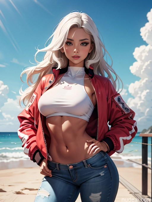 related ai porn images free for Athlete Perfect Boobs Beautiful Big Ass Big Hips Thick Perfect Body Tanned Skin Afingering Buxomy 40s Seductive White Hair Long Hair Russian Detailed Bomber Crop Top Jeans