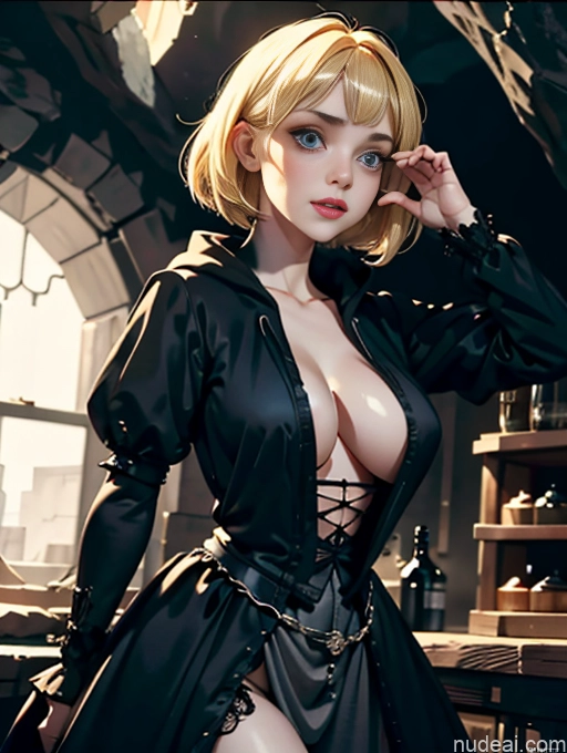 related ai porn images free for 18 Fairer Skin Serious Bobcut Witch Victorian Naked Hoodie 裸体卫衣 Detailed White Blonde Cleavage Huge Sagging Breasts Medieval Cave Goth Gals V2