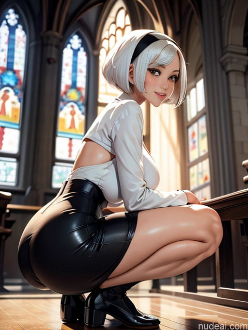 related ai porn images free for Milf One Huge Boobs Big Ass Thick Big Hips Tall Long Legs Happy Asian Warm Anime Church Nun Squatting 40s Close-up View White Hair Short Hair