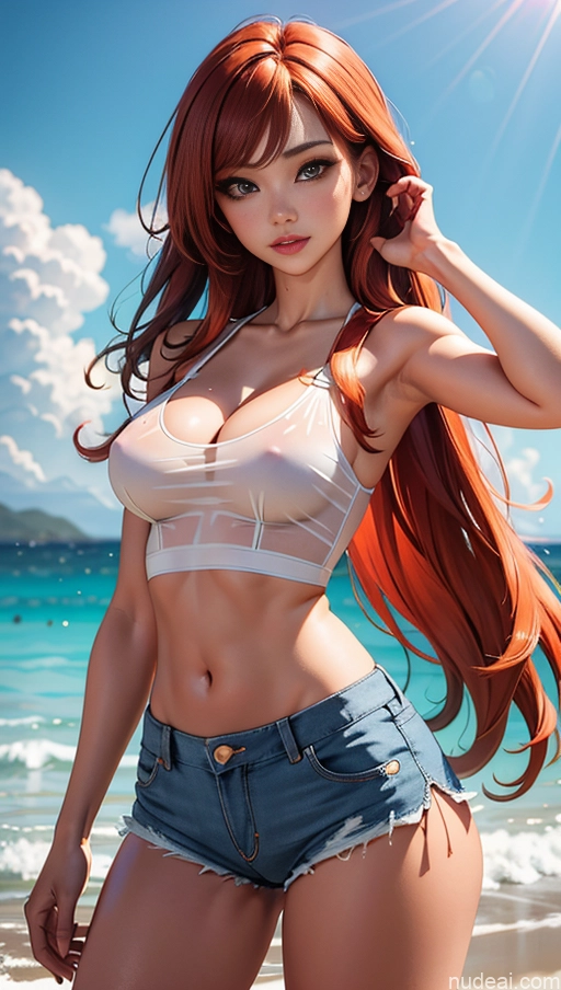 related ai porn images free for Model One Perfect Boobs 20s Transparent Long Hair Ginger Korean Instagram Dolls Daisy Dukes Cleavage