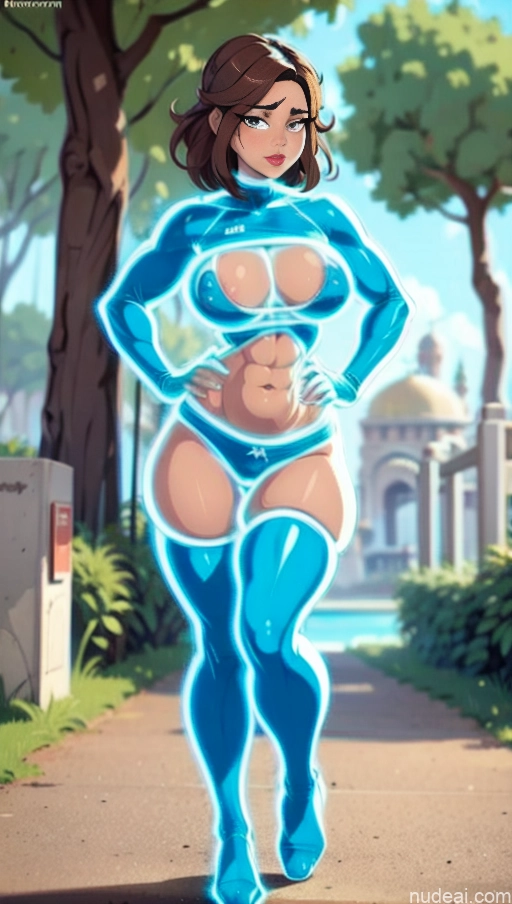 related ai porn images free for Several Israel Powering Up Superhero Jewish Busty Abs Bodybuilder Muscular Science Fiction Style Neon Lights Clothes: Blue Has Wings