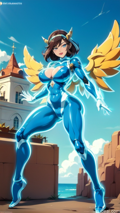 related ai porn images free for Several Israel Powering Up Superhero Jewish Busty Abs Bodybuilder Muscular Science Fiction Style Neon Lights Clothes: Blue Has Wings SSS: A-Mecha Musume A素体机娘