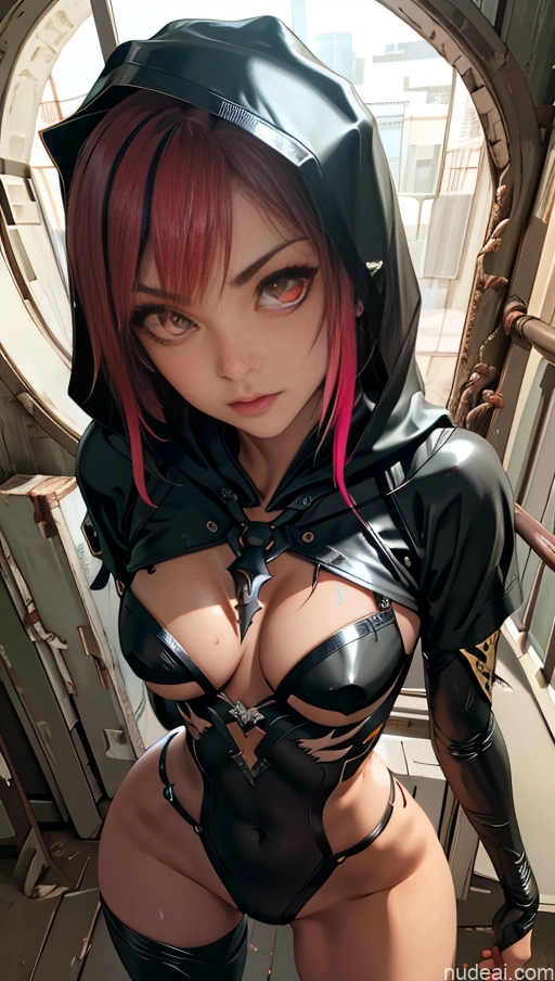 Athlete Perfect Boobs Close-up View Cultist Hood Sexy Cosplay Costume (realistic) V3 Powering Up Brazilian