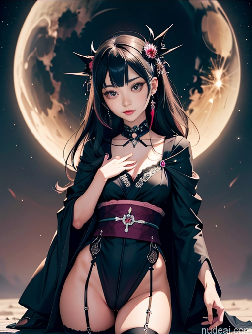 Miss Universe Model One Beautiful 18 Bangs Japanese Dark Fantasy Missonary Male POV Goth Gals V1