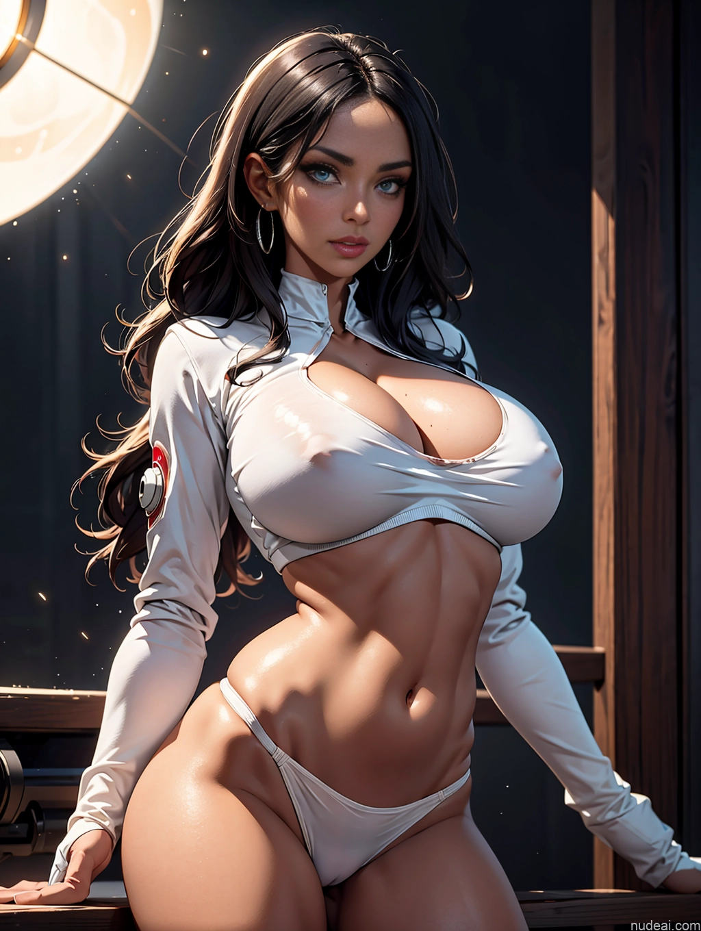 ai nude image of pics of Miss Universe Model Huge Boobs Small Tits Beautiful Big Ass Big Hips Skinny Tall Perfect Body Pubic Hair Tanned Skin Dark Skin Afingering Buxomy 30s Black Hair Latina Skin Detail (beta) Dark Lighting Detailed Lab Coat Crop Top Jeans