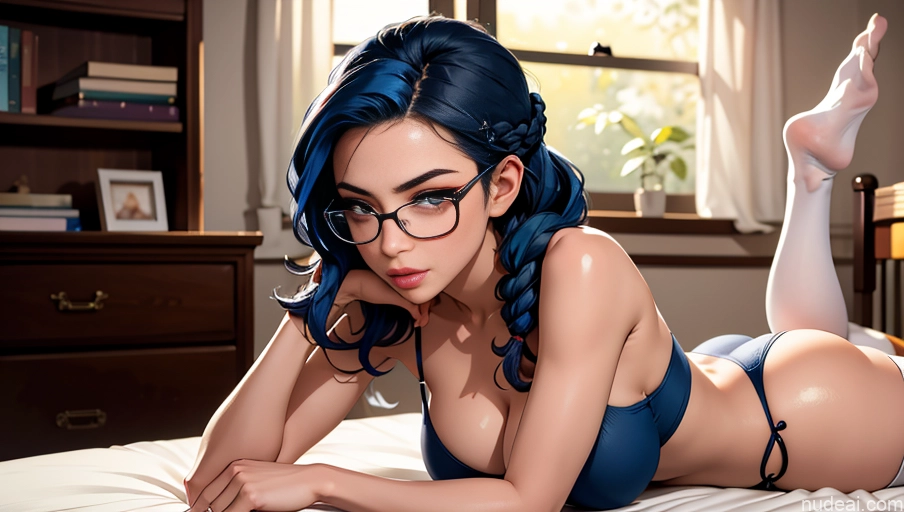 related ai porn images free for Woman One Perfect Boobs Glasses Beautiful Lipstick Thick Long Legs Fairer Skin Busty 18 Pouting Lips Crisp Anime Bedroom Thigh Socks Cleavage Detailed Blue Hair Casual Side View Big Ass Braided