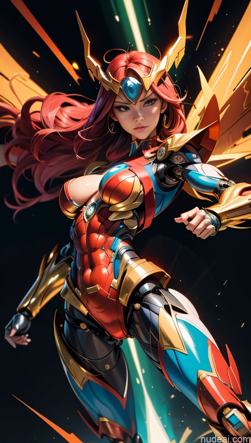 related ai porn images free for Superheroine Perfect Boobs Muscular Abs Perfect Body Several Superhero Powering Up SSS: A-Mecha Musume A素体机娘