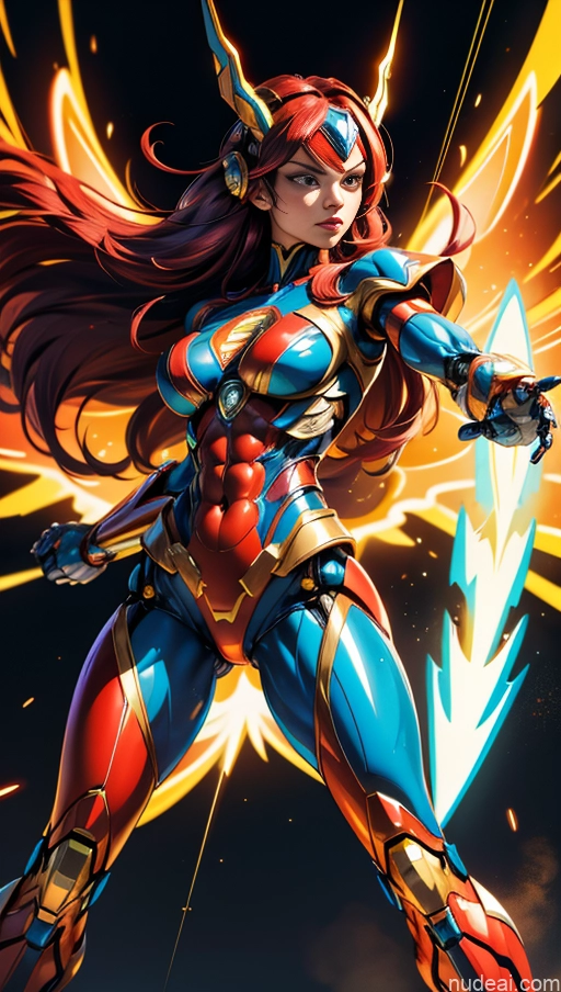 related ai porn images free for Superheroine Perfect Boobs Muscular Abs Perfect Body Several Superhero Powering Up SSS: A-Mecha Musume A素体机娘