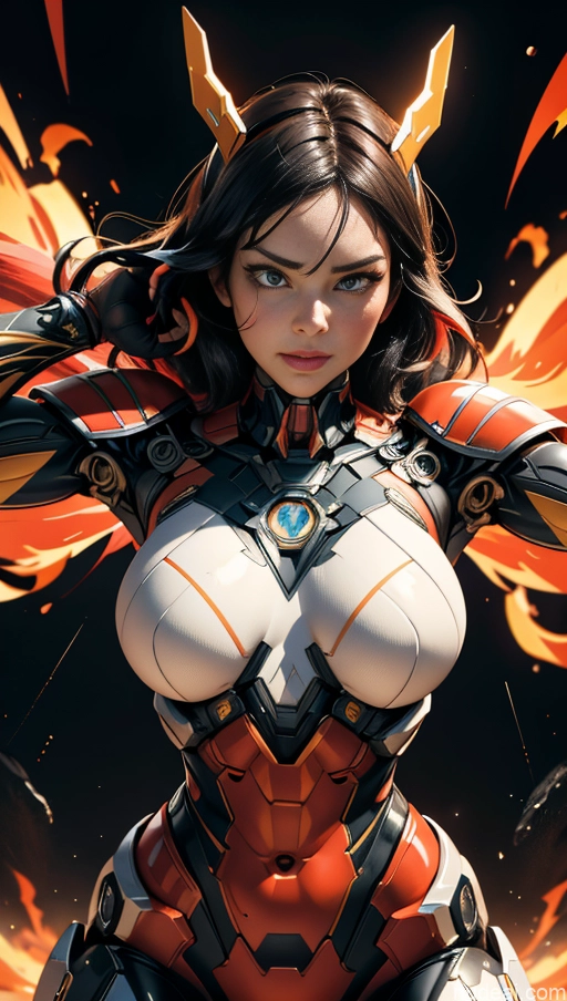 ai nude image of pics of Superheroine Perfect Boobs Muscular Abs Perfect Body Several Superhero Powering Up Science Fiction Style Dynamic View SSS: A-Mecha Musume A素体机娘 Battlefield