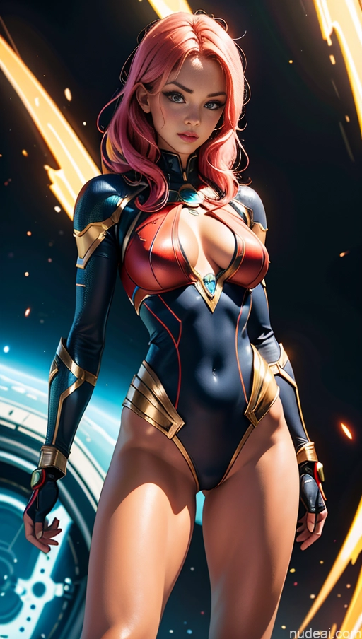 related ai porn images free for Several Superheroine Perfect Boobs Muscular Abs Perfect Body Science Fiction Style Superhero Powering Up Sci-fi Armor