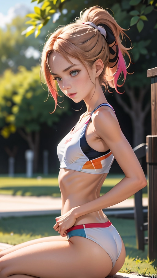 related ai porn images free for One Skinny Small Tits Small Ass 18 Ginger Ponytail White Soft Anime Pose 不小心摔倒 Fallen_down Track Uniform