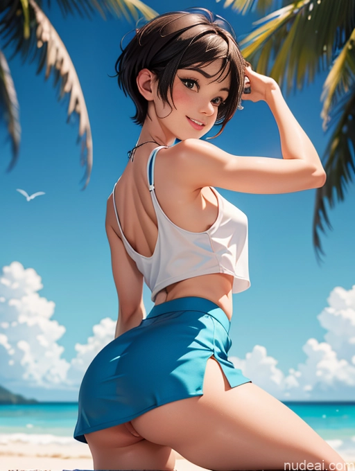 related ai porn images free for One Skinny Small Tits Big Ass 18 Happy Serious Brunette Pixie White Soft Anime Back View Straddling Tank Top Mini Skirt