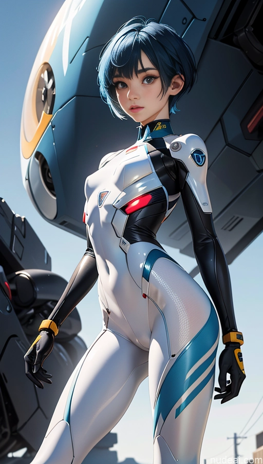 related ai porn images free for Sorority Small Tits Small Ass 18 Pixie Korean Skinny Long Legs Transparent Blue Hair Mech Suit