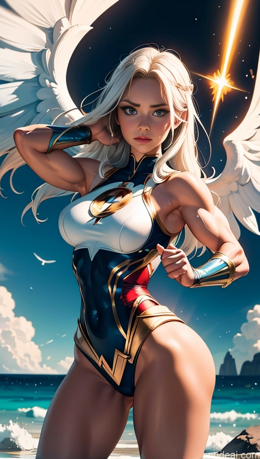 related ai porn images free for Bodybuilder Busty Several Muscular Abs Angel Viking Powering Up Surrealist Mary Thunderbolt Superhero Dynamic View